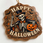 Welcome to Our Home Halloween Wood Sign – Ghost Sunflower - MintiHome