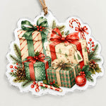 Christmas Ornament Trio Acrylic Hanging Wall Decor – Holly - MintiHome