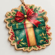 Christmas MDF Wood Hanging Wall Decor – Snowflake Ribbon Bells - MintiHome