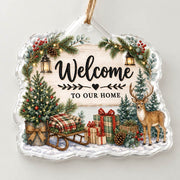 Hello Winter Snowman MDF Wood Sign – Hot Cocoa & Star - MintiHome