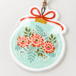 Emerald Leaves and Gold Berry Christmas Acrylic Ornament Wall Decor - MintiHome