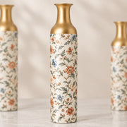 Daily Metal Flower Vase – Coral Peony and Berry Vine - MintiHome