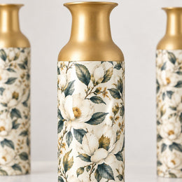 Sunflower Metal Flower Vase – Cream Sunflower Filler - MintiHome