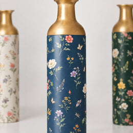 Sage Garden Metal Flower Vase – Navy Sage Bluebird - MintiHome