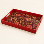 Navy Gold Peony Plastic Serving Tray – Delft Bloom - MintiHome