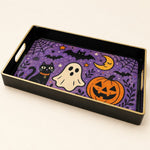 Mystic Black Gold Plastic Serving Tray – Moth Snake Beetle - MintiHome
