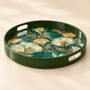 Ramadan & Eid al-Fitr Plastic Serving Tray – Gilded Leaf Trail - MintiHome