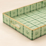 Daily Decorative Plastic Serving Tray – Daisy Gingham Meadow - MintiHome