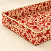 Christmas Decorative Plastic Serving Tray – Cream Star Confetti - MintiHome