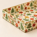 Christmas Folk Tree Serving Tray - Gifts and Ferns - MintiHome