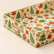 Christmas Folk Tree Serving Tray - Gifts and Ferns - MintiHome