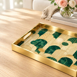 Daily Decorative Glass Serving Tray – Pearl Star Mosaic - MintiHome