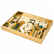 National Days Calligraphy Glass Tray – Mosque Silhouette - MintiHome
