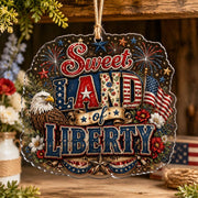 Sweet Land Of Liberty Acrylic Hanging Wall Decor – Eagle - MintiHome
