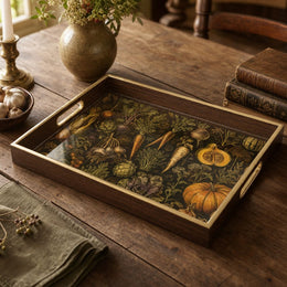 Vintage Thanksgiving Harvest Botanical Decorative Tray - MintiHome