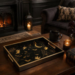 Halloween Decorative Tray with Ghost & Witch Design - MintiHome