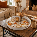 Autumn Floral Plastic Serving Tray – Pumpkin Botanical - MintiHome