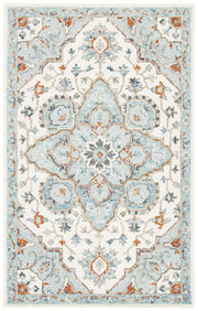 Persian Mandala Plastic Serving Tray – Blue Cream Tile - MintiHome