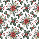 Christmas Poinsettia Plastic Serving Tray – Holly Border - MintiHome
