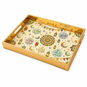 Ramadan Kareem Glass Serving Tray – Mandala Lanterns - MintiHome