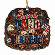 Sweet Land Of Liberty Acrylic Hanging Wall Decor – Eagle - MintiHome